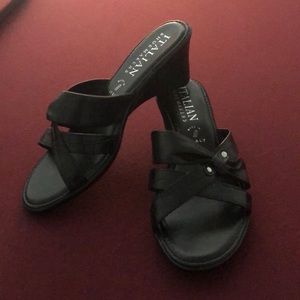 Italian Shoemakers black sandal.